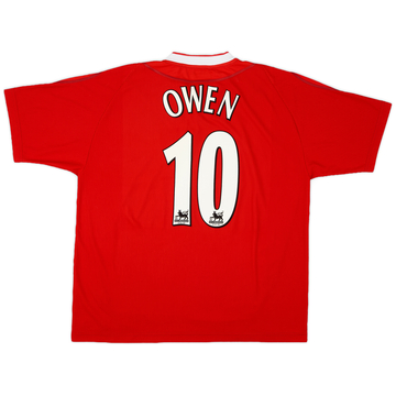 2002-04 Liverpool Home Shirt Owen #10 - 9/10 - (XL)