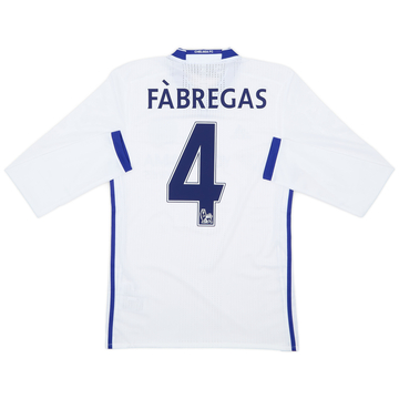 2016-17 Chelsea Player Issue Third L/S Shirt Fabregas #4 (S/M)