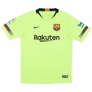 2018-19 Barcelona Away Shirt - 6/10 - (L.Boys)