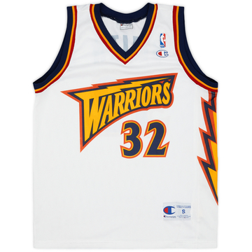 1997-98 Golden State Warriors Smith #32 Champion Home Jersey - 9/10 - (S)