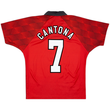 1996-98 Manchester United Home Shirt Cantona #7 - 8/10 - (Y)