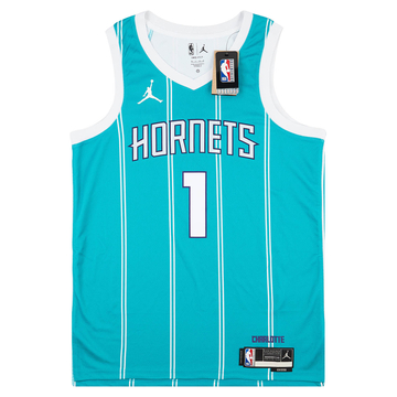 2022-24 Charlotte Hornets Ball #1 Jordan Swingman Away Jersey (L)