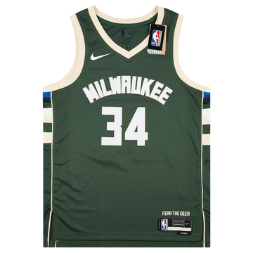 2017-24 Milwaukee Bucks Antetokounmpo #34 Nike Swingman Away Jersey (L)