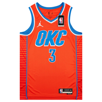 2021-24 Oklahoma City Thunder Giddey #3 Jordan Swingman Alternate Jersey (S)