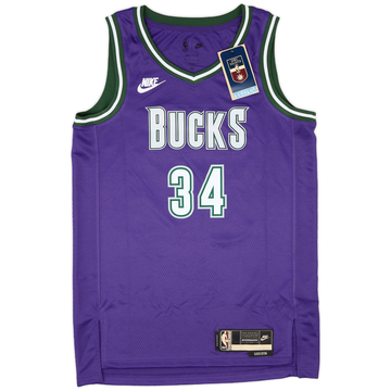 2022-23 Milwaukee Bucks Antetokounmpo #34 Nike Swingman Classic Jersey (S)