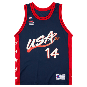 1996 USA G. Robinson #14 Champion Away Jersey (Very Good) L