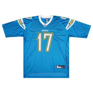 2007 San Diego Chargers Rivers #17 Reebok On Field Alternate Jersey (Very Good) XXL