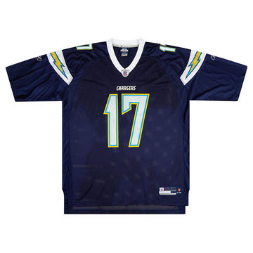 2007 San Diego Chargers Rivers #17 Reebok On Field Home Jersey (Very Good) XXL