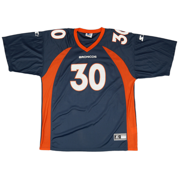 1997-00 Denver Broncos Davis #30 Starter Home Jersey (Excellent) XXL