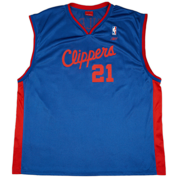 2002 LA Clippers Miles #21 Reebok Alternate Jersey (Excellent) 3XL