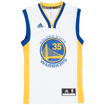 2016-17 Golden State Warriors Durant #35 adidas Home Jersey (Excellent) XXS