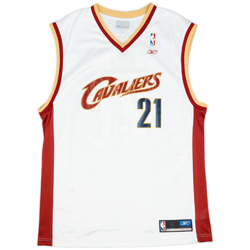 2002-04 Cleveland Cavaliers Miles #21 Reebok Home Jersey (Excellent) L