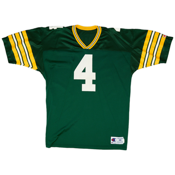 1992-96 Green Bay Packers Favre #4 Champion Home Jersey (Excellent) XL