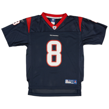 2008-11 Houston Texans Schaub #8 Reebok On Field Home Jersey (Excellent) L.Kids