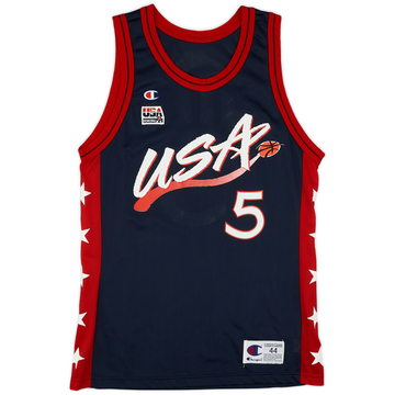 1996-99 USA Hill #5 Champion Away Jersey (Excellent) L