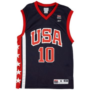 2002 USA Bibby #10 Reebok Away Jersey (Excellent) M