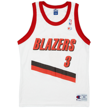1998-00 Portland Trail Blazers 'Signed' Stoudamire #3 Champion Home Jersey (Very Good) M