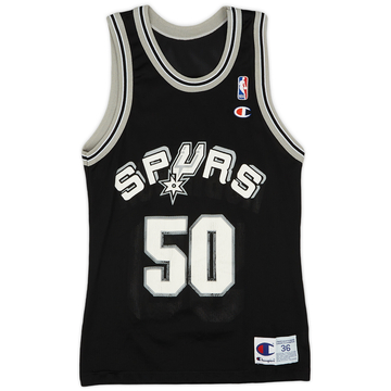 1995-00 San Antonio Spurs Robinson #50 Champion Away Jersey (Very Good) S