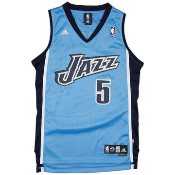 2006-10 Utah Jazz Boozer #5 adidas Swingman Alternate Jersey (Very Good) S