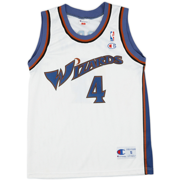 1997-98 Washington Wizards Webber #4 Champion Home Jersey (Excellent) S