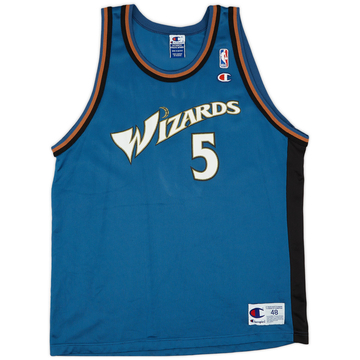 1997-01 Washington Wizards Howard #5 Champion Away Jersey (Very Good) XL
