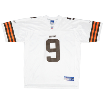 2005-06 Cleveland Browns Frye #9 Reebok Away Jersey (Very Good) XL