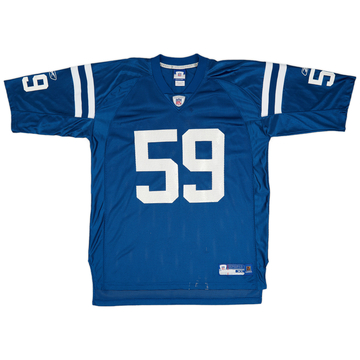 2005-06 Indianapolis Colts June #59 Reebok On Field Home Jersey (Very Good) XL