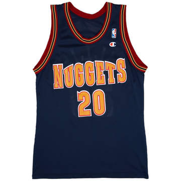 1993-95 Denver Nuggets Ellis #20 Champion Away Jersey (Excellent) L