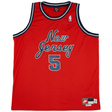1977 New Jersey Nets Kidd #5 Nike Rewind Swingman Jersey (Very Good) XXL