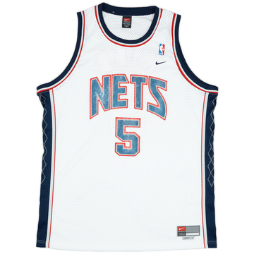 2001-04 New Jersey Nets Kidd #5 Nike Swingman Home Jersey (Good) XXL