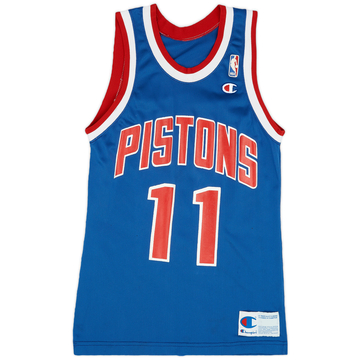 1991-94 Detroit Pistons Thomas #11 Champion Away Jersey (Excellent) S
