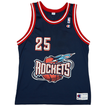 1995-96 Houston Rockets Horry #25 Champion Away Jersey (Very Good) L