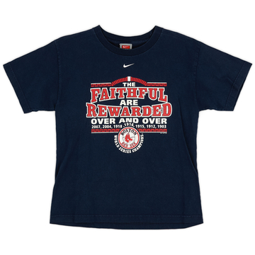 2007 Boston Red Sox World Series Champions Nike Tee (Very Good) L.Kids