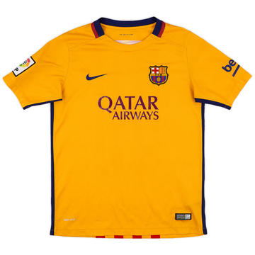 2015-16 Barcelona Away Shirt - 8/10 - (XL.Boys)