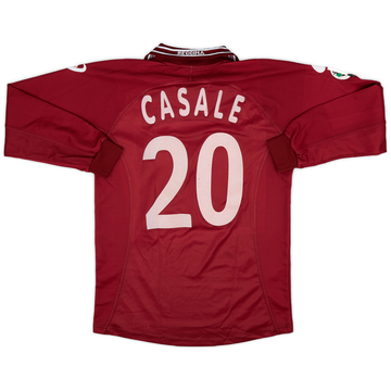 2001-02 Reggina Match Issue Home L/S Shirt Casale #20