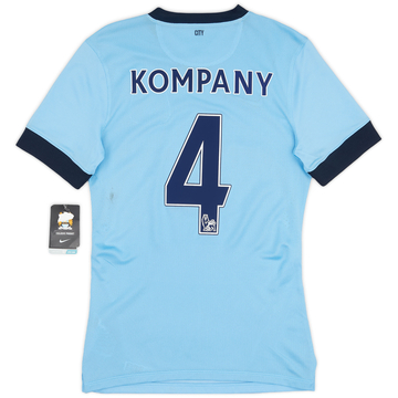 2014-15 Manchester City Authentic Home Shirt Kompany #4 (S)