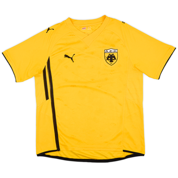 2009-10 AEK Athens Home Shirt - 7/10 - (L)