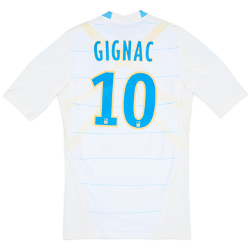 2010-11 Olympique Marseille Player Issue TechFit Home Shirt Gignac #10 - 9/10 - (L)