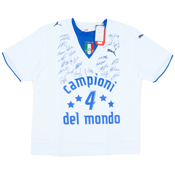 2006 Italy 'Campioni del Mondo' 'Signed' Away Shirt (XL)