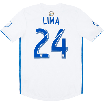 2018 San Jose Earthquakes Match Issue Away Shirt Lima #24 (v Manchester United)