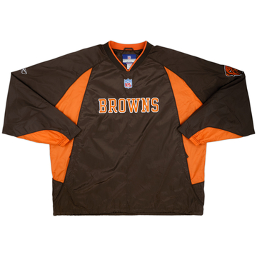 2002-04 Cleveland Browns Reebok Pullover Windbreaker Jacket - 9/10 - (XXL)