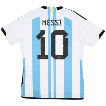 2022-23 Argentina Authentic Home Shirt Messi #10 (L)