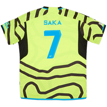 2023-24 Arsenal Authentic Away Shirt Saka #7 (XL)