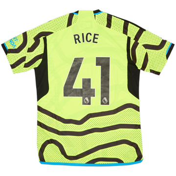 2023-24 Arsenal Authentic Away Shirt Rice #41 (L)