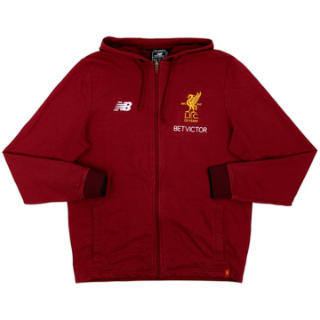 2017-18 Liverpool New Balance Hooded Track Jacket - 7/10 - (L)