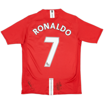 2007-09 Manchester United Home Shirt Ronaldo #7 - 5/10 - (XL.Boys)
