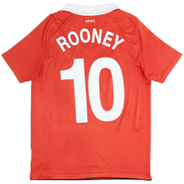 2010-11 Manchester United Home Shirt Rooney #10 - 6/10 - (XL.Boys)