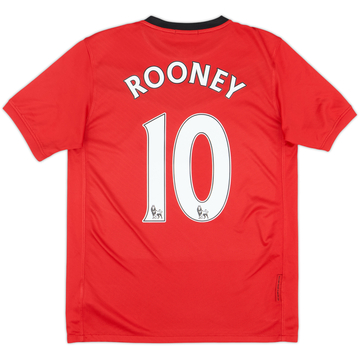 2009-10 Manchester United Home Shirt Rooney #10 - 8/10 - (XL.Boys)