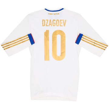 Camiseta TechFit versión jugador europeo de visitante de manga larga del CSKA Moscow 2012-13 Dzagoev #10 (M)