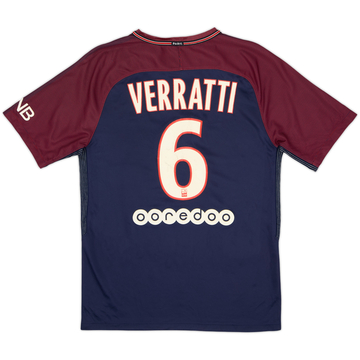 2017-18 Paris Saint-Germain Home Shirt Verratti #6 - 5/10 - (M)